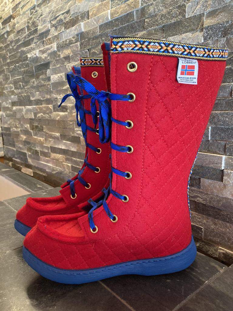 Felt Boots - Red Polar Lobben
